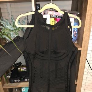 Fashion nova bondage dress black l